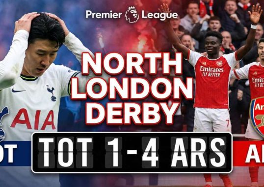 North London Derby Result: Arsenal Dominates Tottenham 4-1