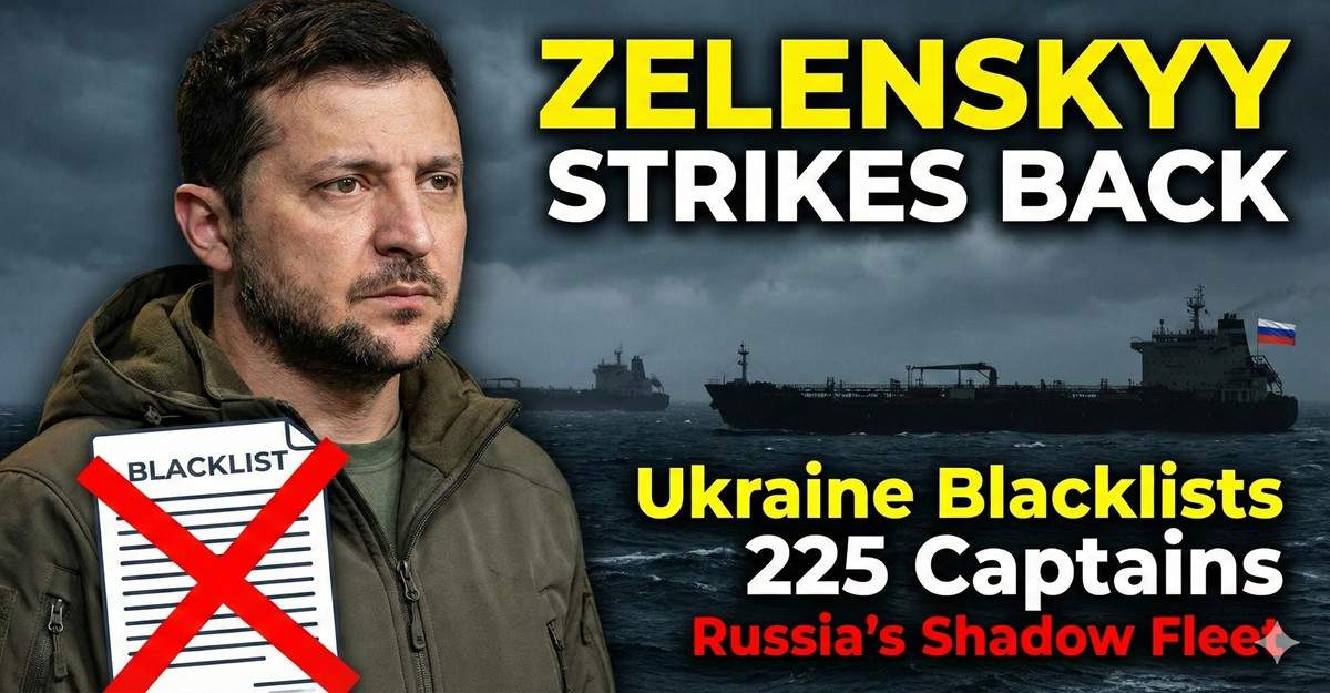 Ukraine Sanctions 225 Captains of Russia's 'Shadow Fleet'
