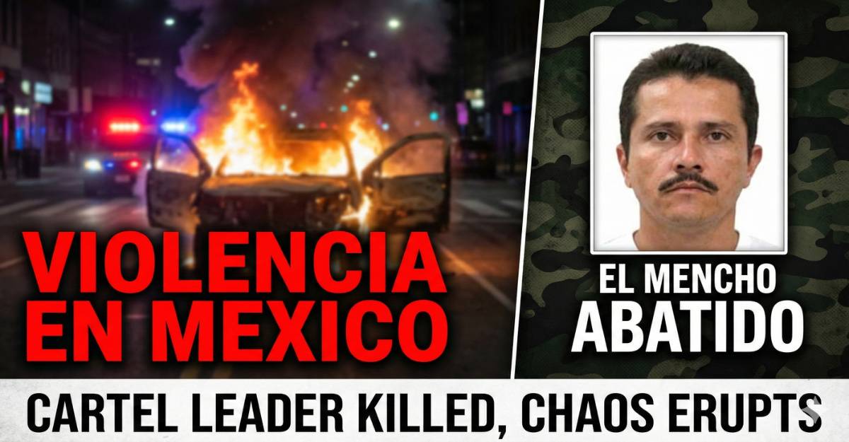 Mexico in Chaos as CJNG Cartel Leader ‘El Mencho’ Killed in Military Raid