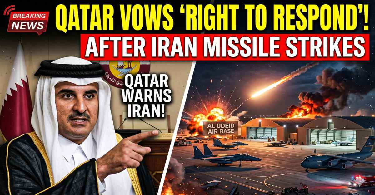 Qatar Warns Iran: ‘Right to Respond’ After Missile Strikes on Al Udeid Air Base