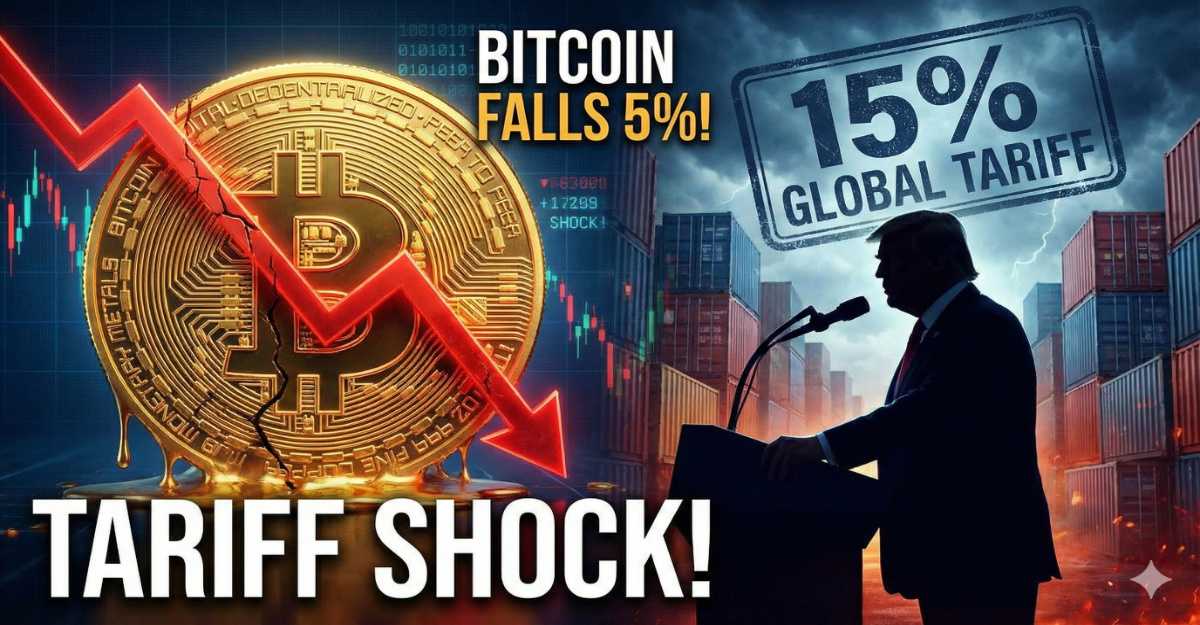 Bitcoin Slides Below $65,000 Amid Tariff Whiplash