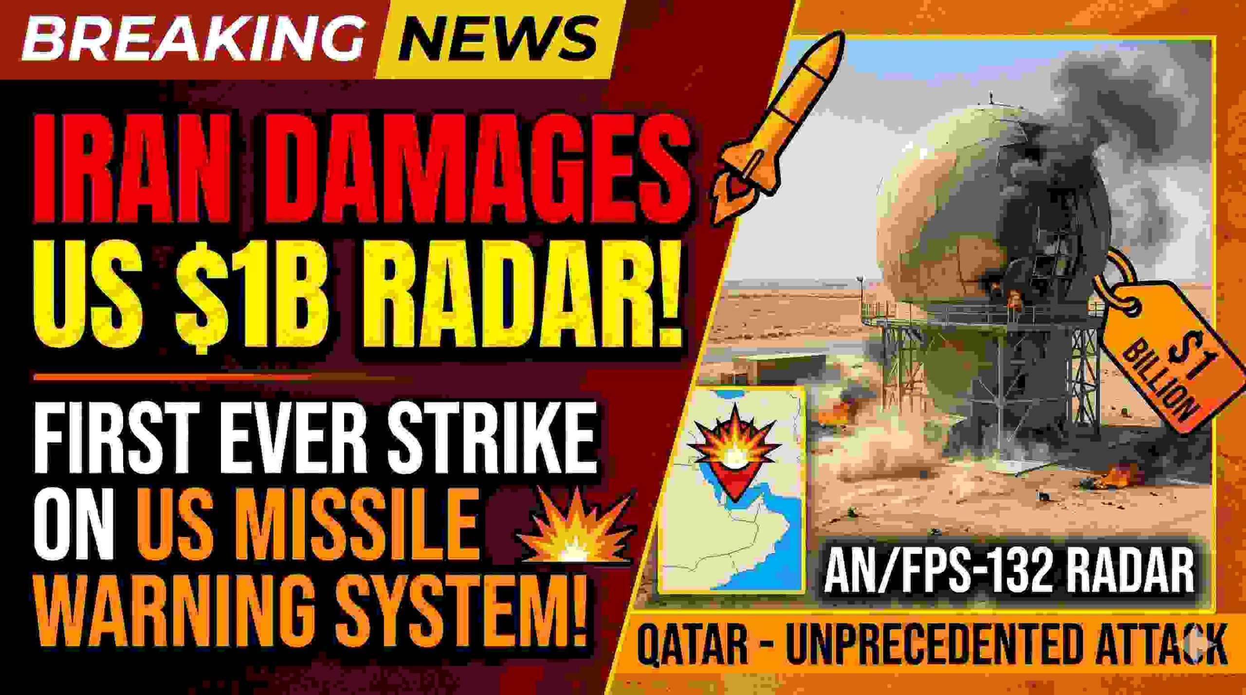 Iran Damages US $1B AN/FPS‑132 Radar in Qatar — First Ever Strike on America’s Missile Warning System