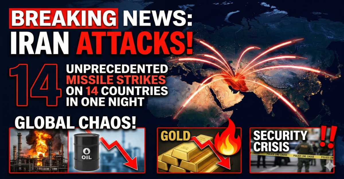 Iran Launches Unprecedented Missile Strikes on 14 Countries in One Night Global Oil, Gold, and Security in Chaos