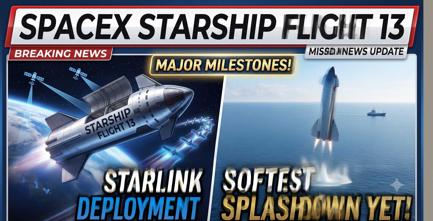 SpaceX Starship Flight 13 lifting off from Pad 2 at Starbase in South Texas, with all 33 Raptor engines igniting.