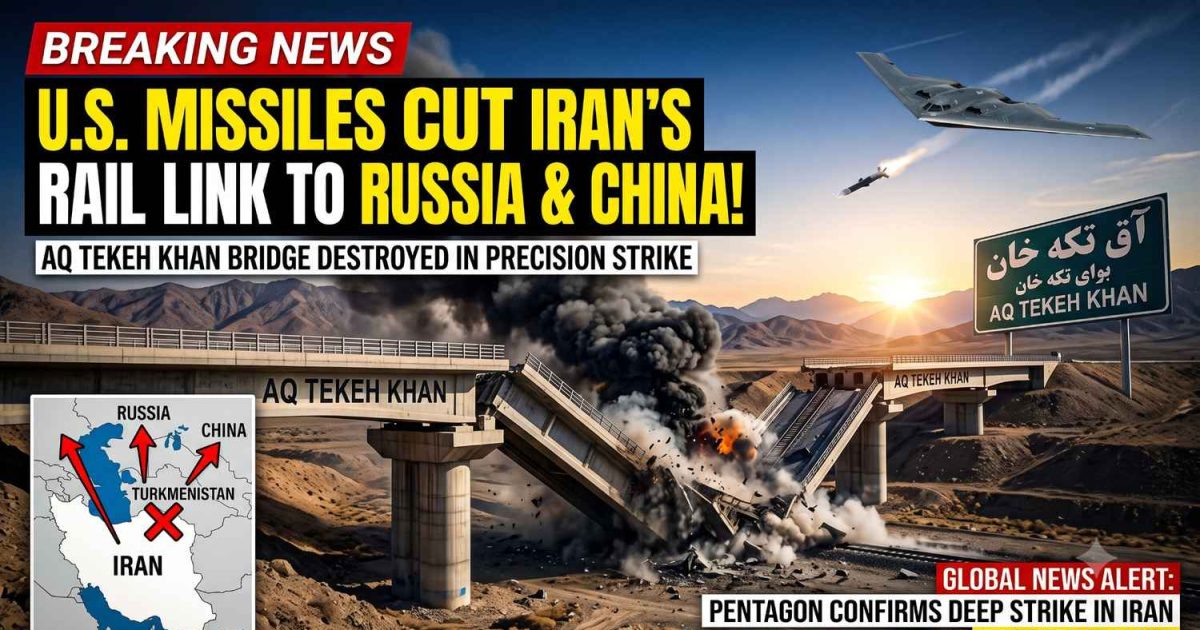 U.S. Missiles Sever Iran’s Vital Rail Link to China and Russia