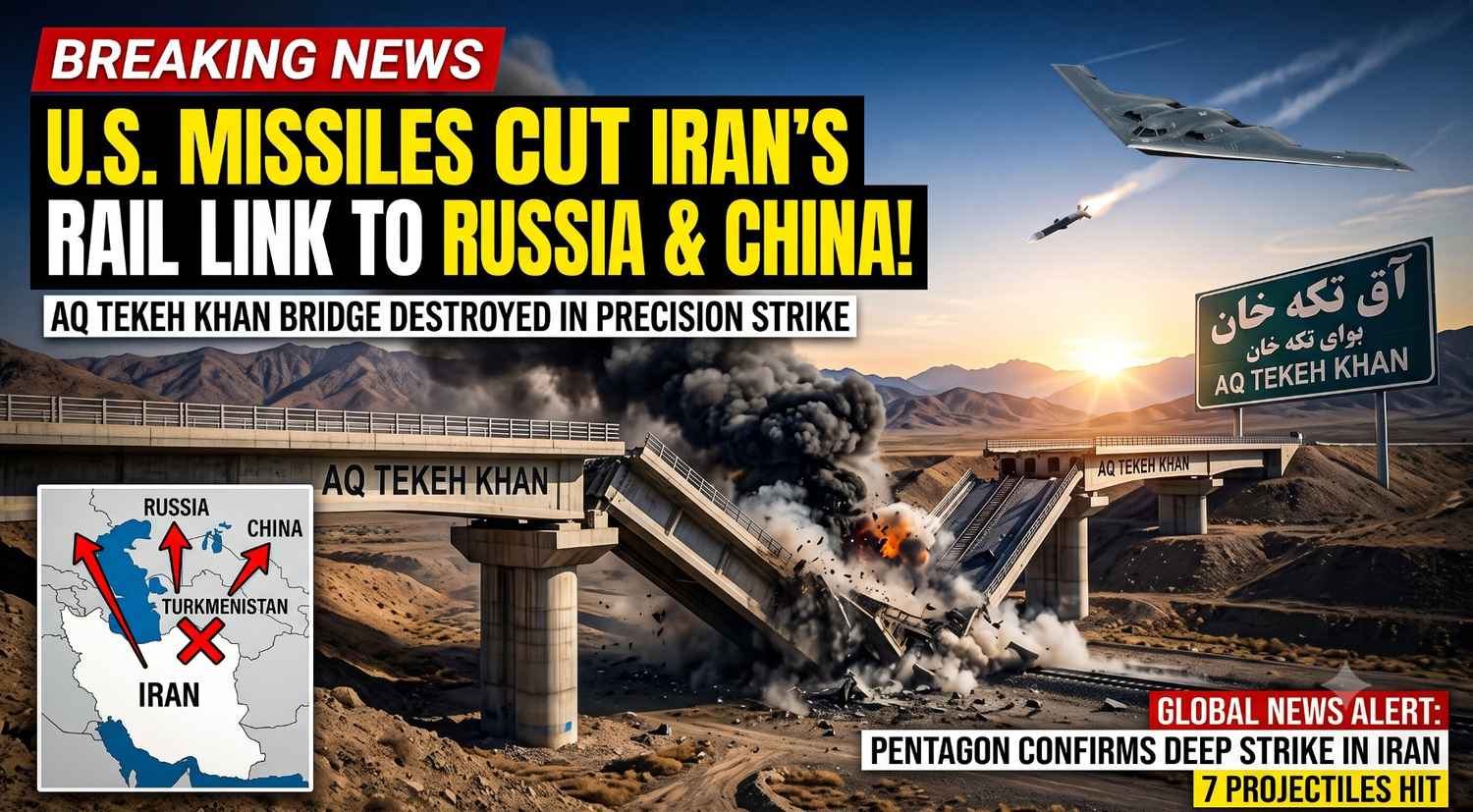 U.S. Missiles Sever Iran’s Vital Rail Link to China and Russia