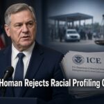 Border Czar Tom Homan speaking on immigration enforcement during Fox News interview rejecting racial profiling accusations