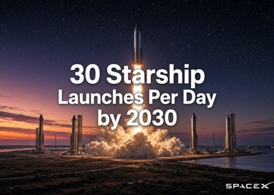 Elon Musk 30 Daily Starship Launches Goal 2030